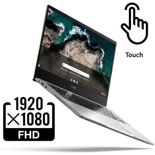 Acer宏碁 Chromebook 514笔记本电脑 14英寸FHD Touch MediaTek Kompanio 828八核处理器 8GB RAM 64GB eMMC Wi-Fi 6 背光 KB Chrome OS 保护套 C